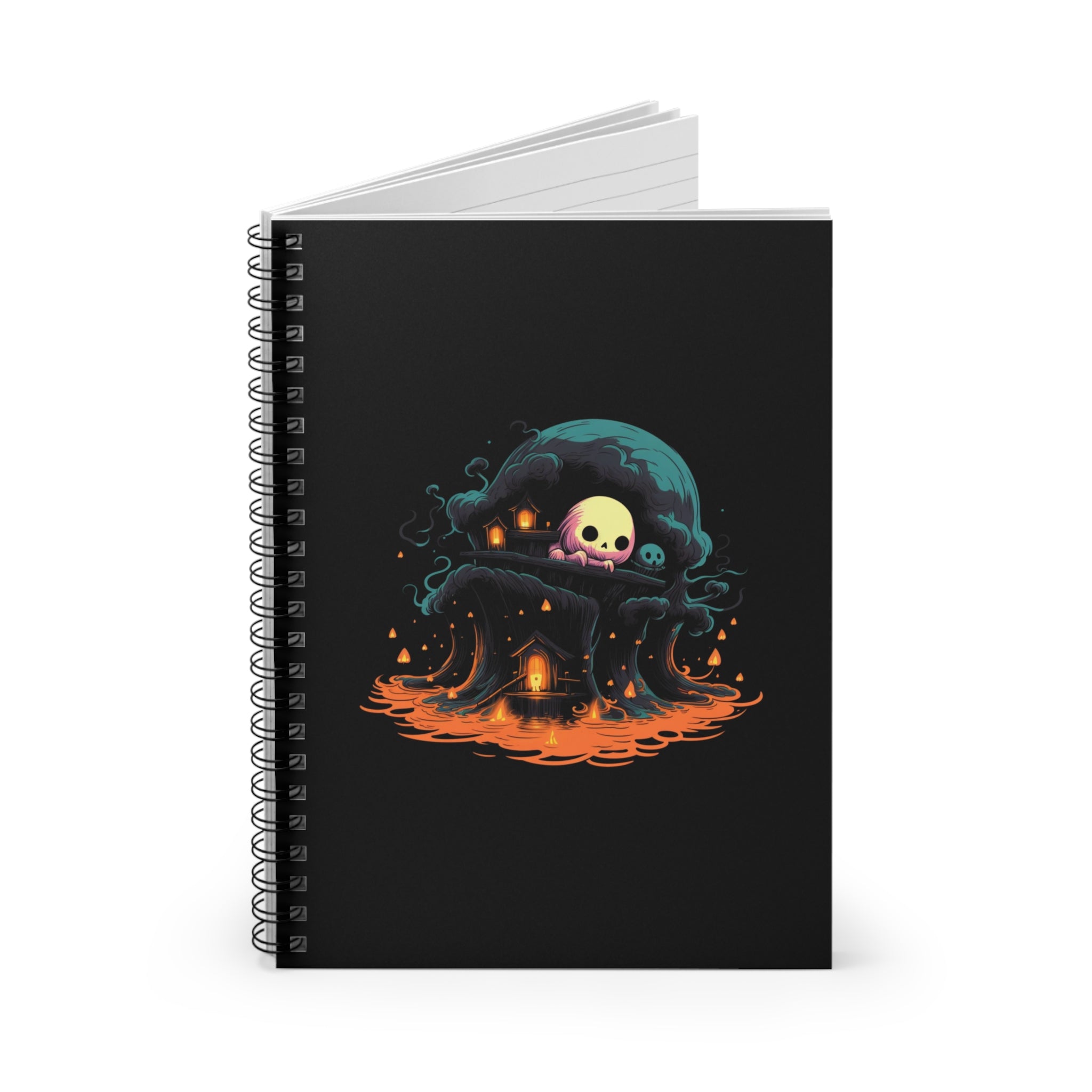 A Place to Hide | Cute Spooky Journal | Horror Fan Gifts | Spiral Notebook - Ruled Line