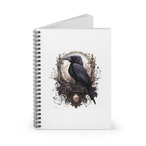 Ancestral Guardian | Victorian Gothic Inspired Raven Journal | Spiral Notebook - Ruled Line