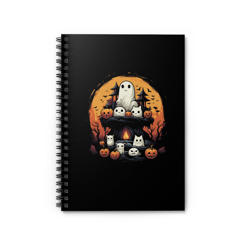 Costume Party | Cute Spooky Halloween Ghost Journal | Spiral Notebook - Ruled Line
