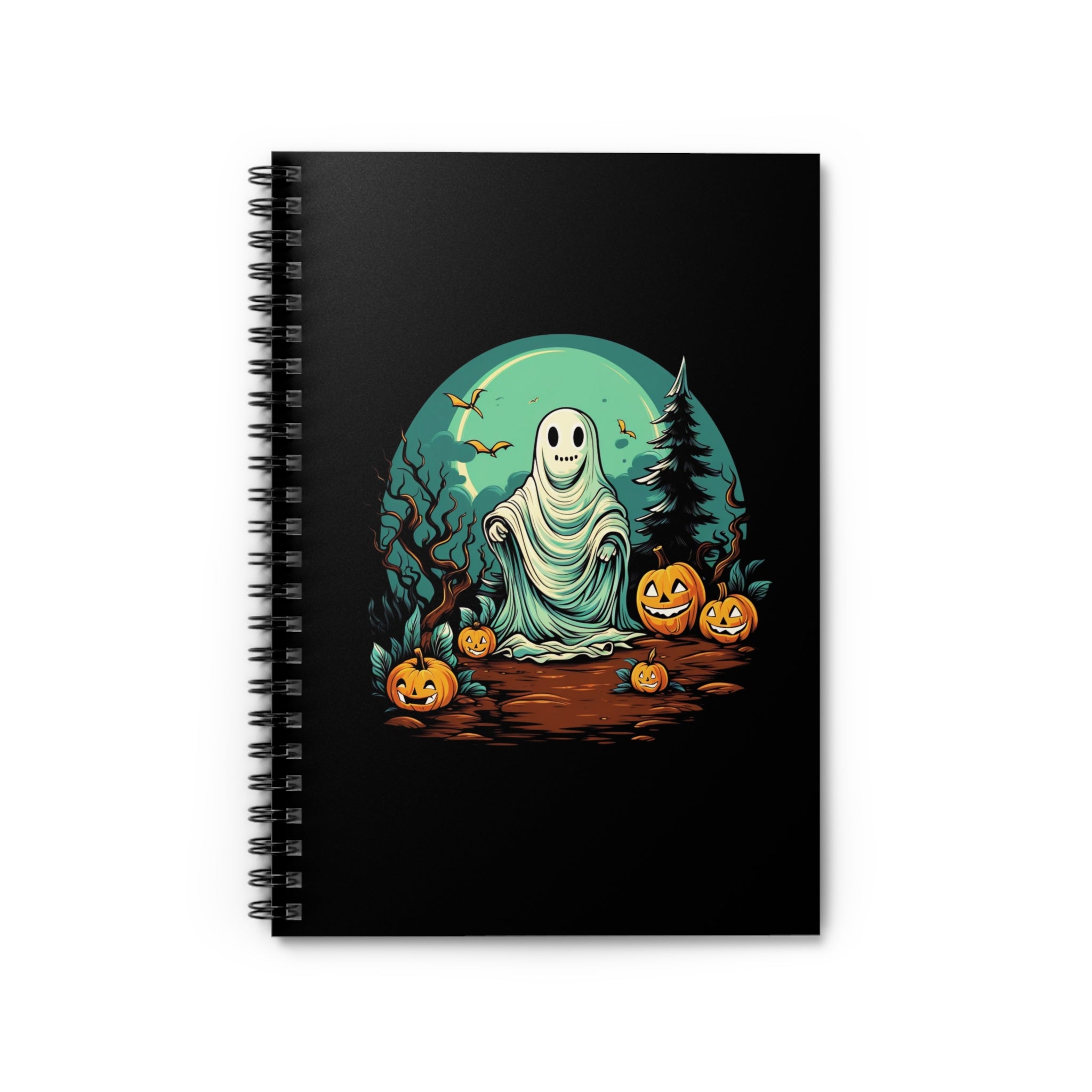 Are You Scared Yet? | Cute Halloween Ghost Journal | Spooky | Spiral Notebook - Ruled Line