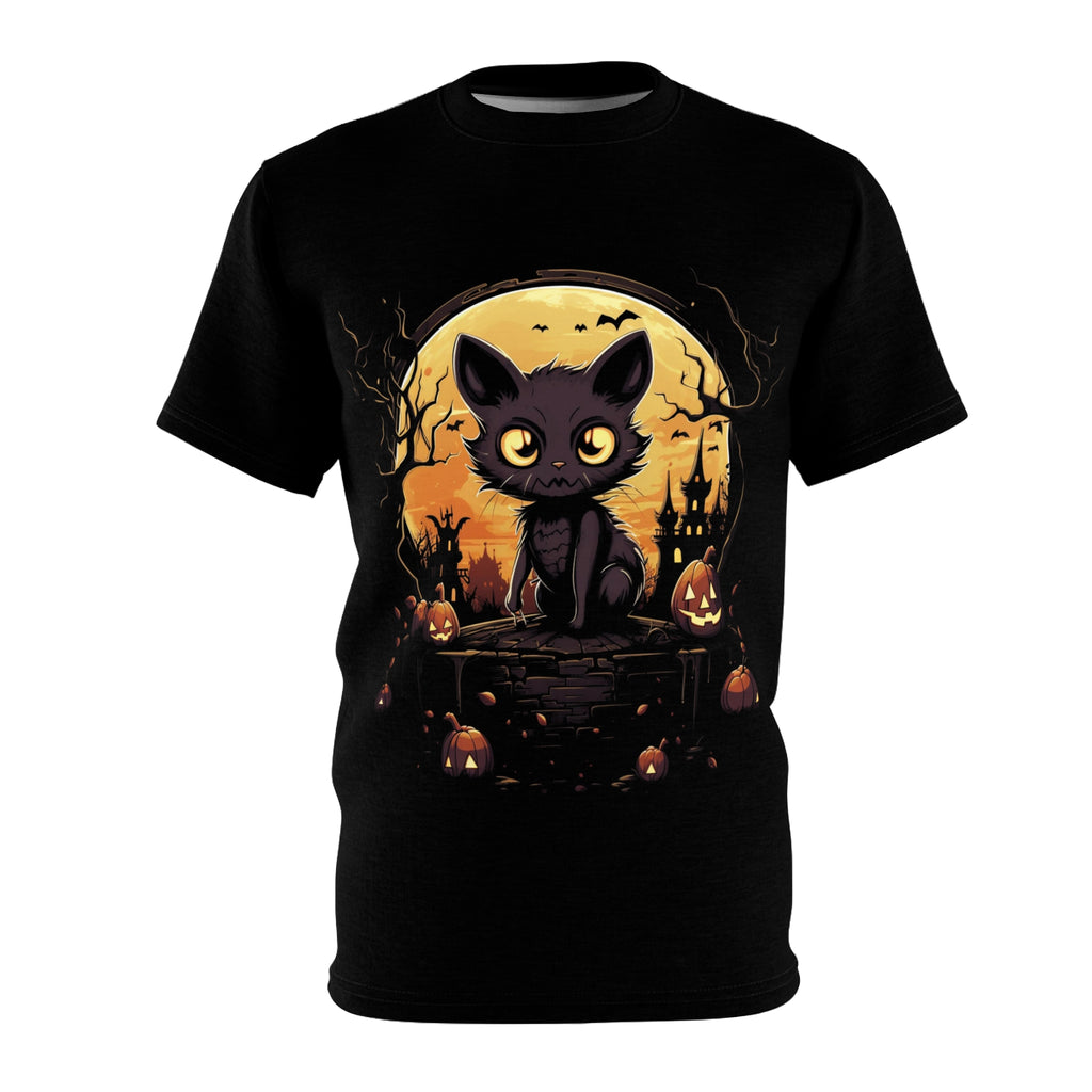 This is My City | Cat T-Shirt | Halloween, Horror, Spooky, Cute | Apparel, T-Shirt | Unisex Cut & Sew Tee (AOP)