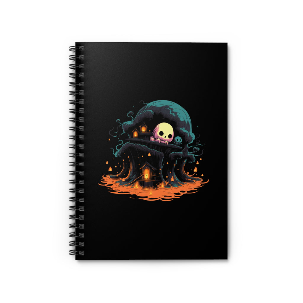 A Place to Hide | Cute Spooky Journal | Horror Fan Gifts | Spiral Notebook - Ruled Line