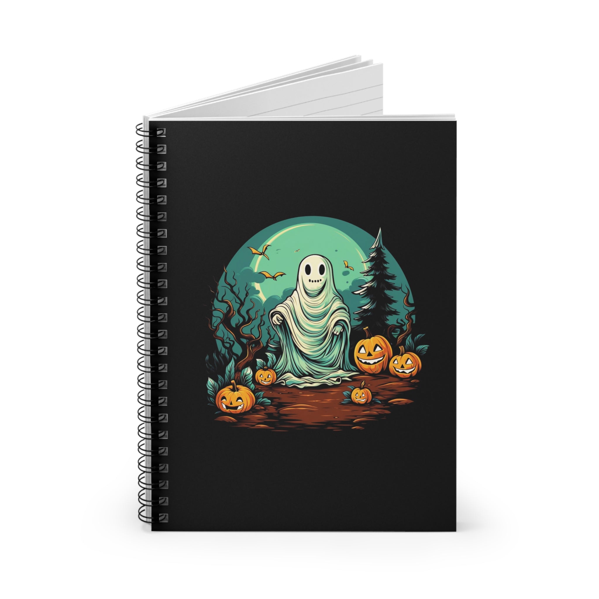Are You Scared Yet? | Cute Halloween Ghost Journal | Spooky | Spiral Notebook - Ruled Line
