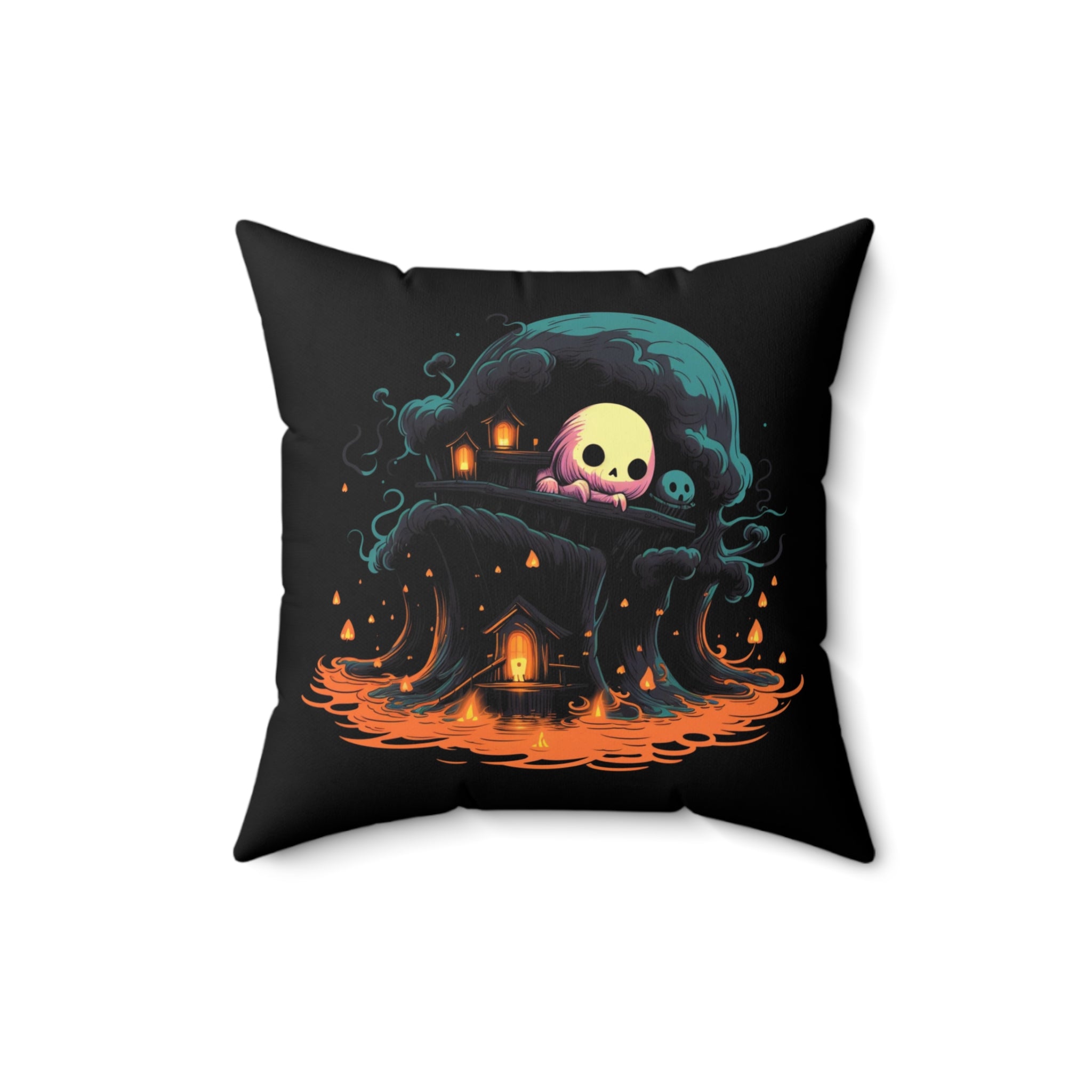 A Place to Hide | Pillow Cover | Spooky Pillow | Halloween Pillow | Cute Spooky Home Décor | Spun Polyester Square Pillow