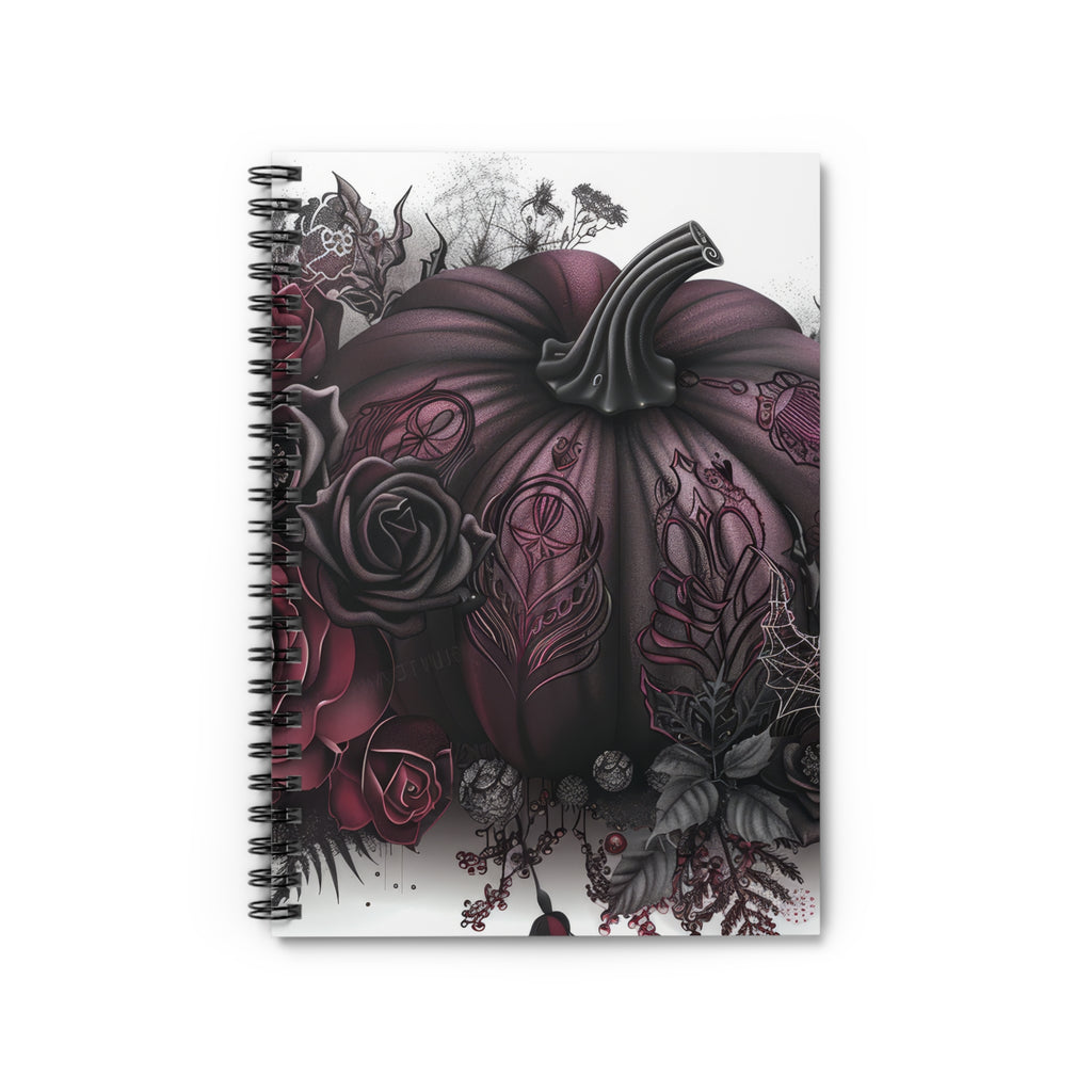 Maroon Pumpkins | Spiral Notebook - Ruled Line