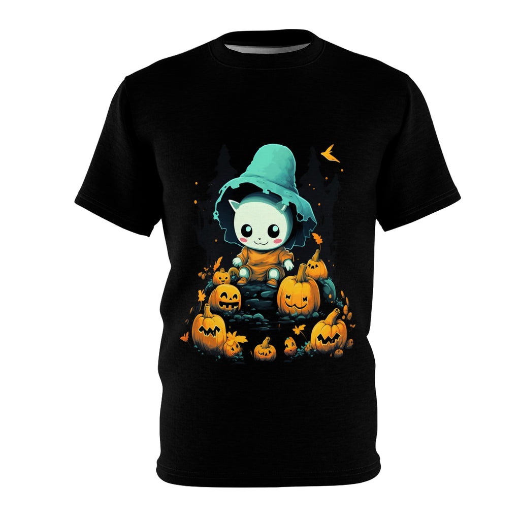 No Misfits Here | Cute Spooky Halloween T-Shirt | Horror Apparel | Unisex Cut & Sew Tee (AOP)