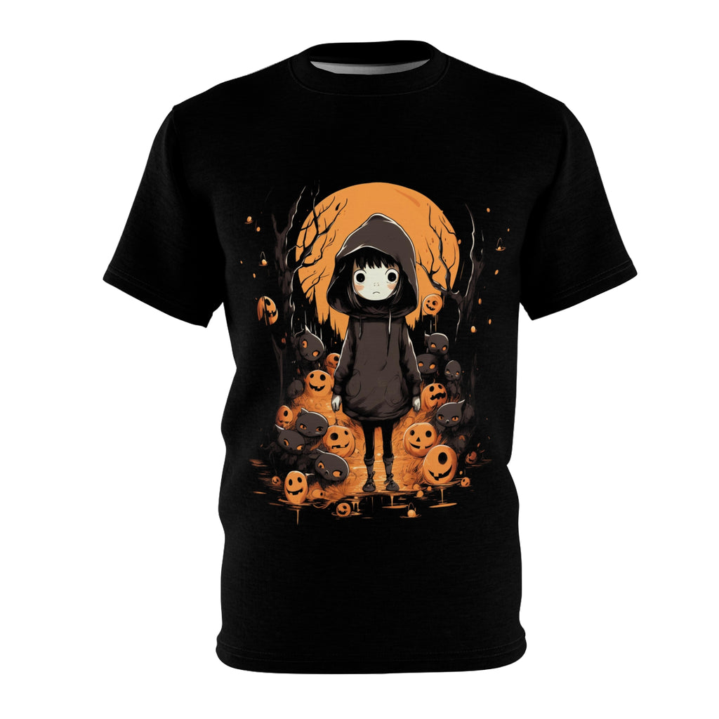 I'm Not Alone Here | Cute Halloween Shirt | Horror Apparel | T-Shirt | Unisex Cut & Sew Tee (AOP)