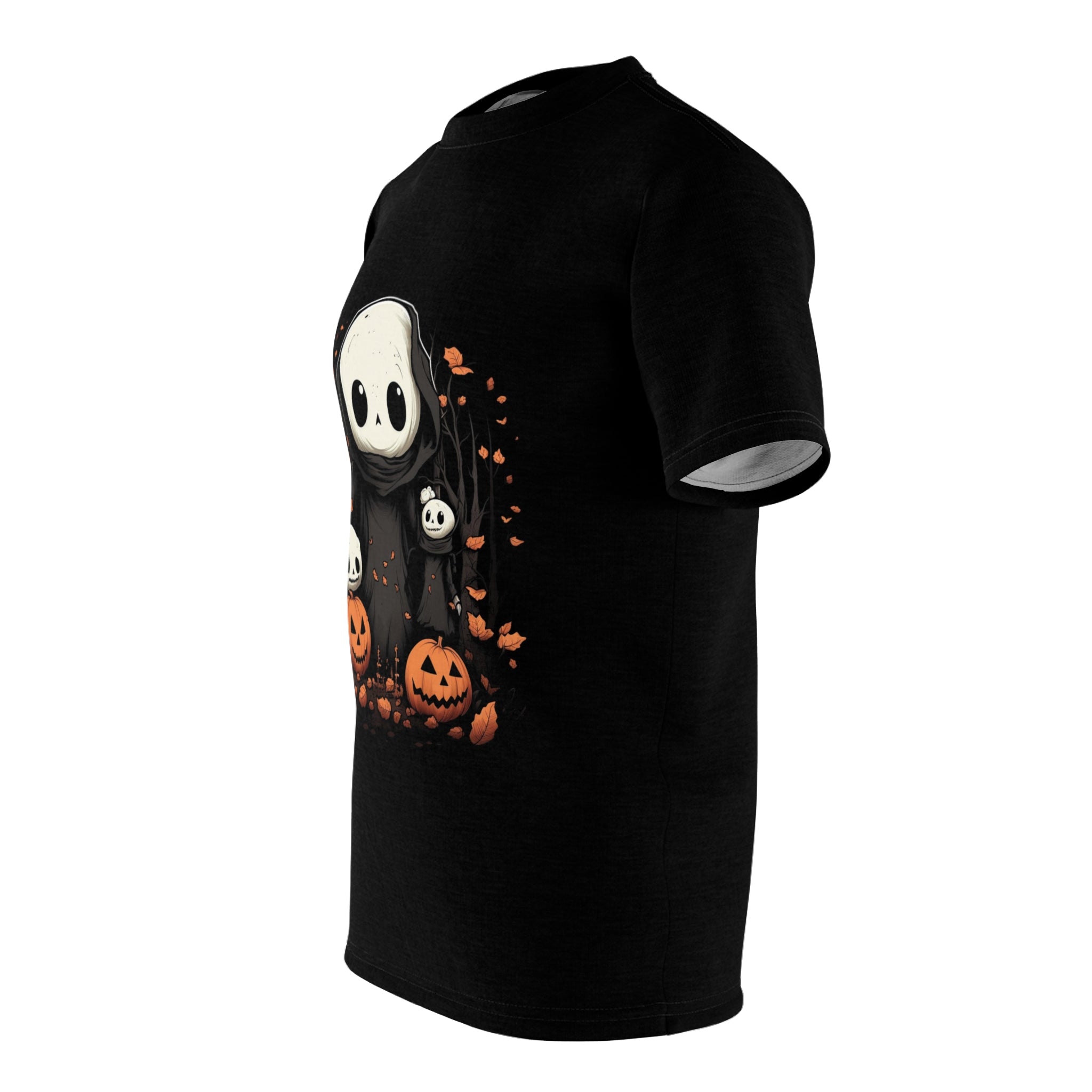 Ghost Friends | Halloween Cute Horror Apparel T-Shirt | Unisex Cut & Sew Tee (AOP)