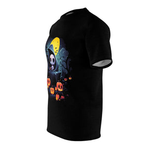 Act Natural | Horror and Halloween Apparel | Unisex Cut & Sew Tee (AOP)