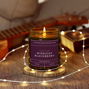 Midnight Blackberry Scented Candle | 9oz | Coconut Apricot Wax