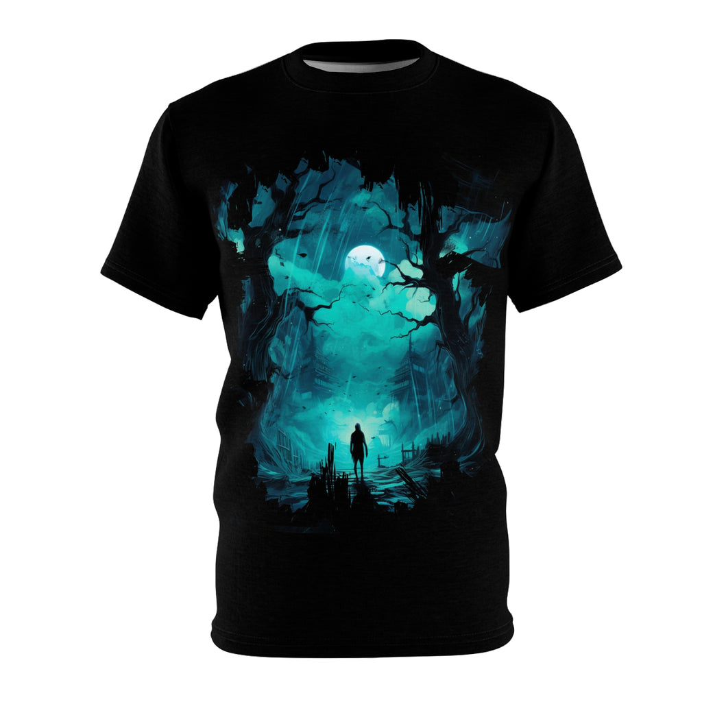 Homeward | Spooky Apparel | Halloween Clothes | Horror Apparel | T-Shirt |Unisex Cut & Sew Tee (AOP)