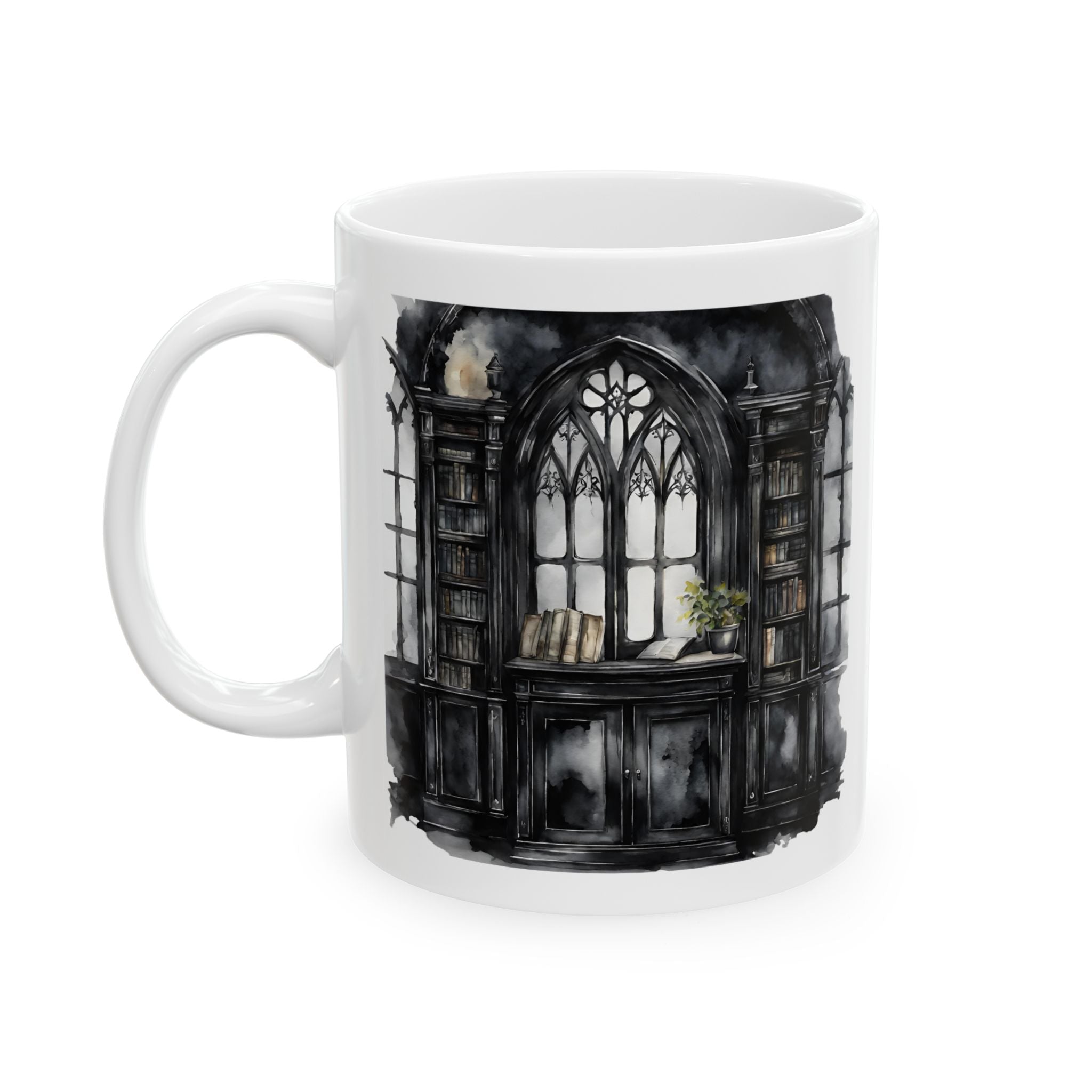 The Darkened Study | Ceramic Mug, (11oz, 15oz)