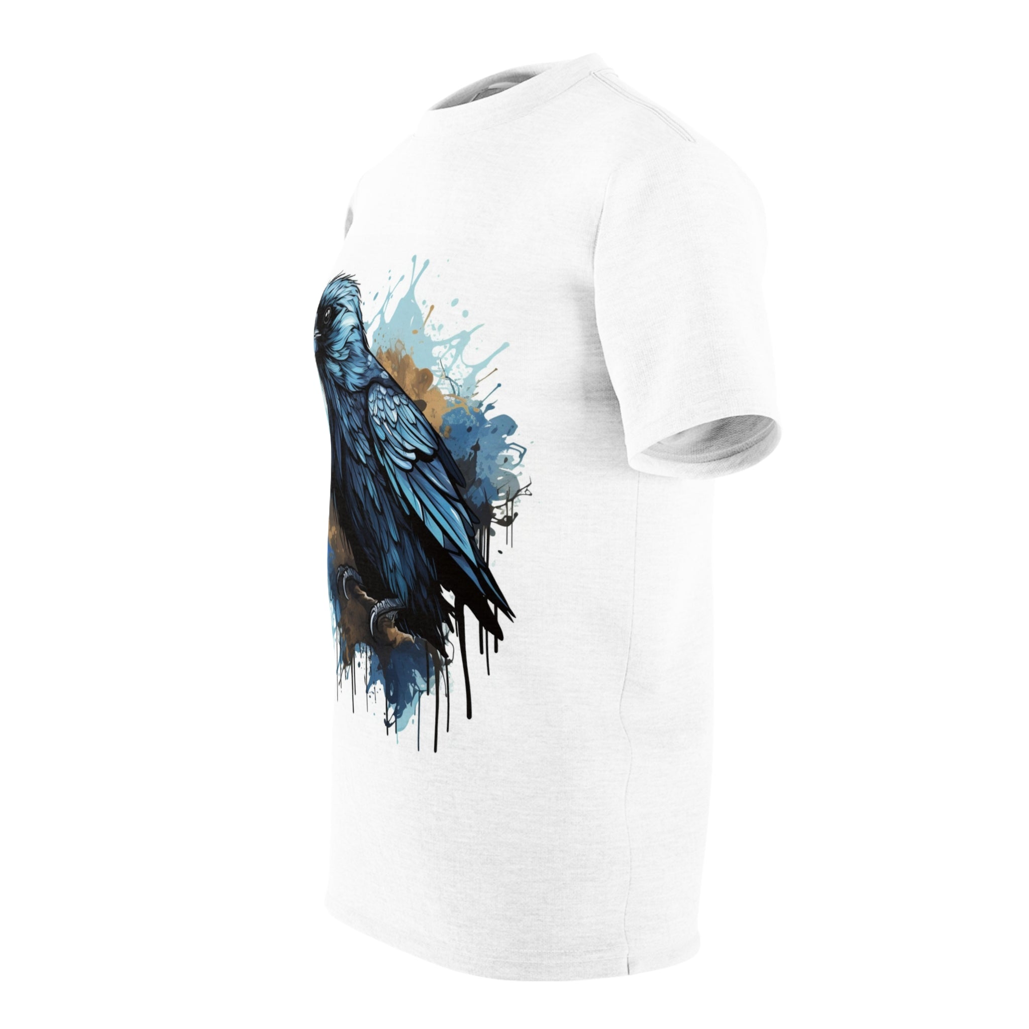 Sentinel | Horror T-Shirt | Raven Shirt | Spooky | Halloween Clothes | Unisex Cut & Sew Tee (AOP)