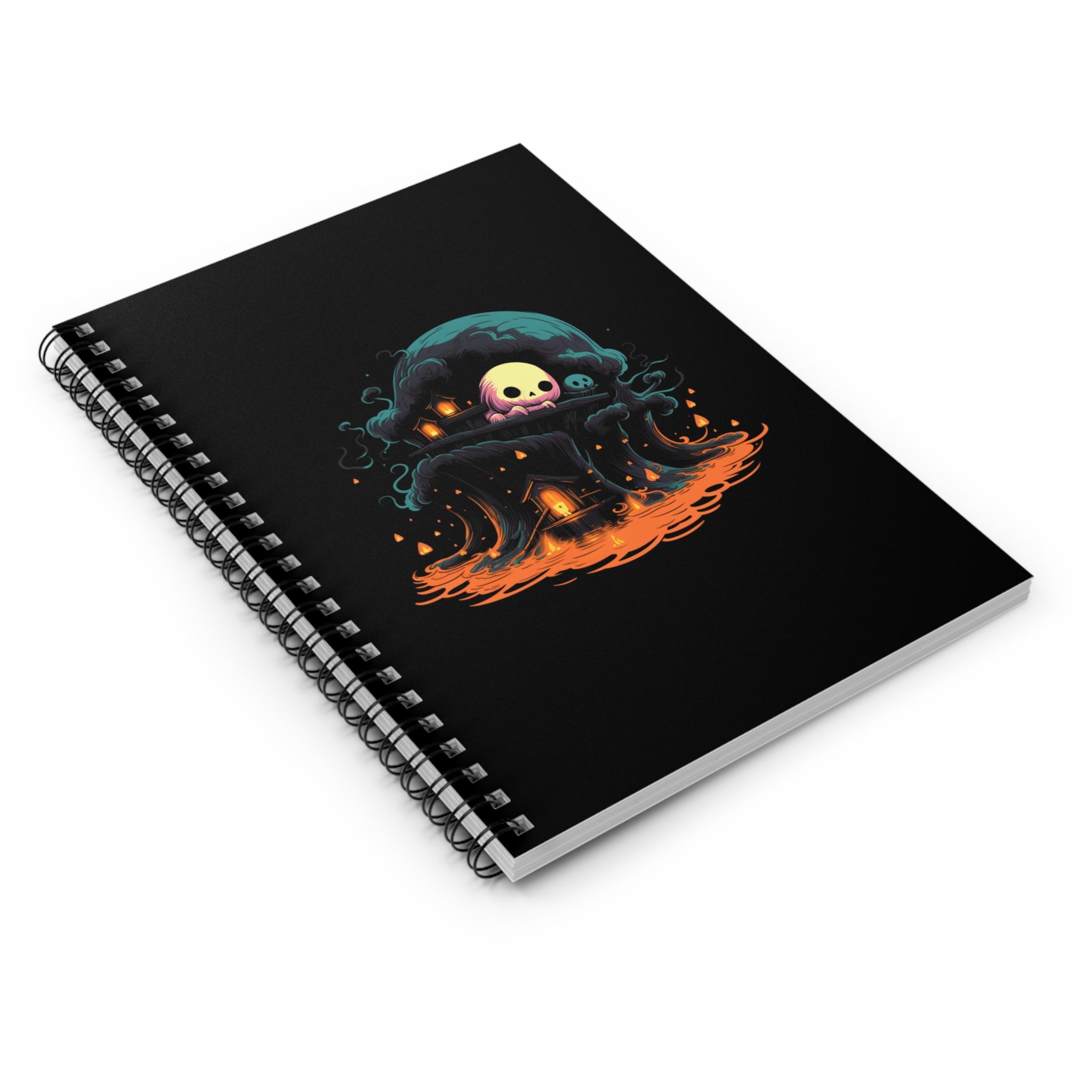 A Place to Hide | Cute Spooky Journal | Horror Fan Gifts | Spiral Notebook - Ruled Line