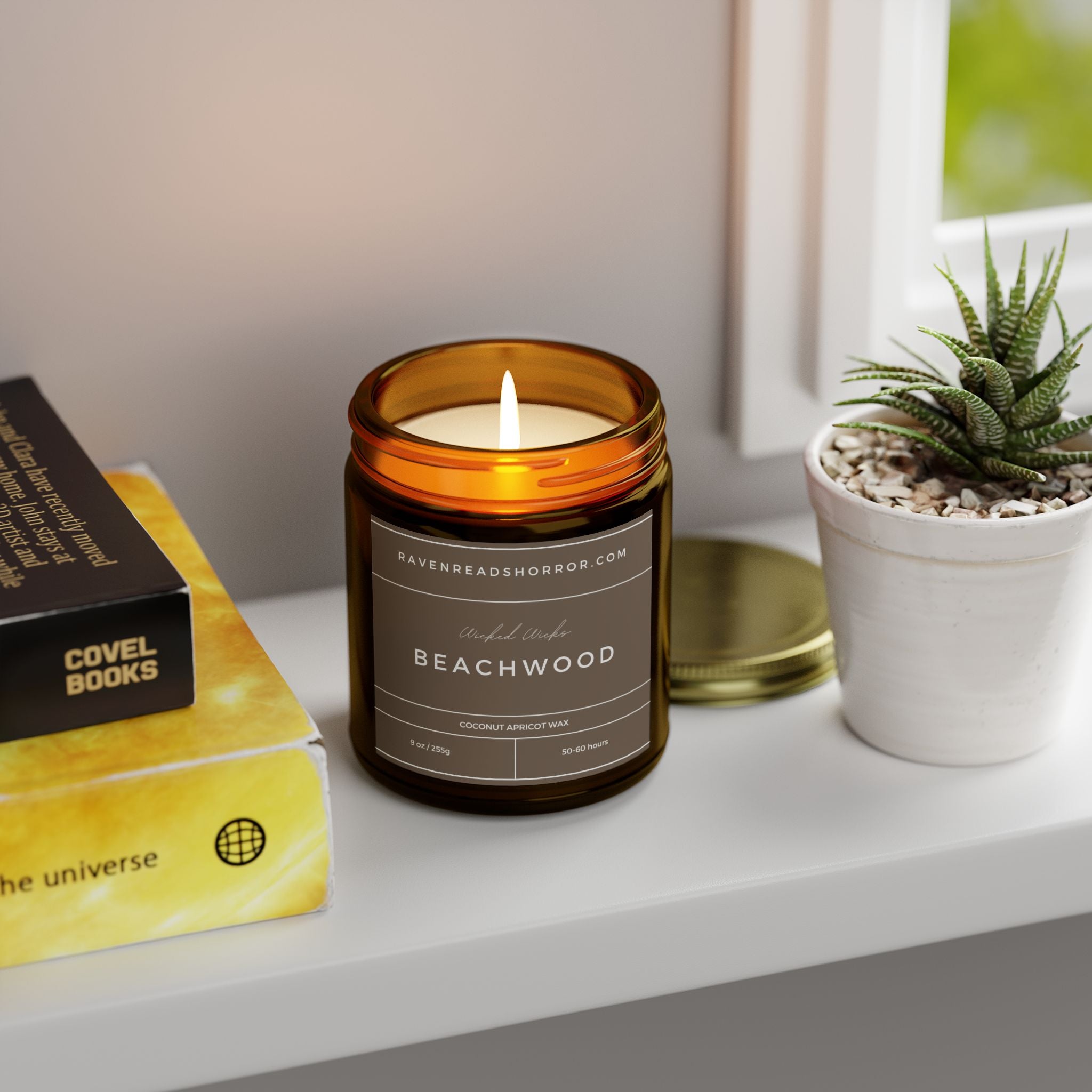 Beachwood Scented Candle | 9oz | Coconut Apricot Wax