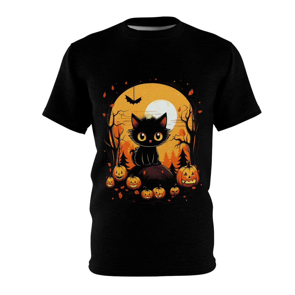 Something Wicked | Halloween T-Shirt | Horror Apparel | Spooky Clothes| Unisex Cut & Sew Tee (AOP)