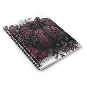 Maroon Pumpkins | Spiral Notebook - Ruled Line