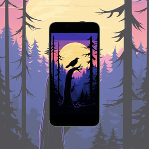 Mobile Wallpaper: Ravens in the Night #8