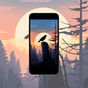 Mobile Wallpaper: Ravens in the Night #9